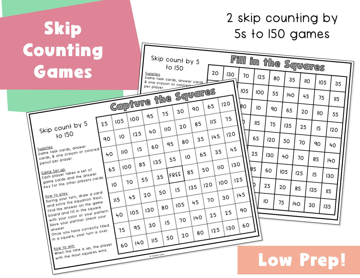 Skip Counting By 5 Math Games