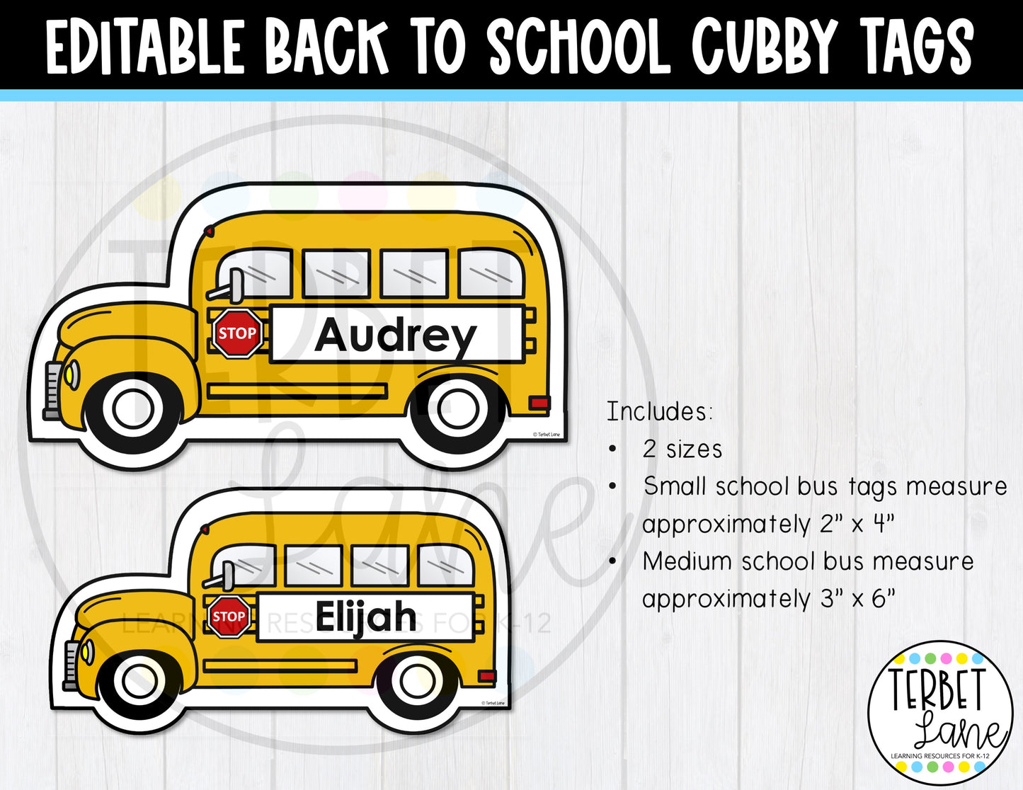 Editable Back to School Cubby Tags | Locker Labels