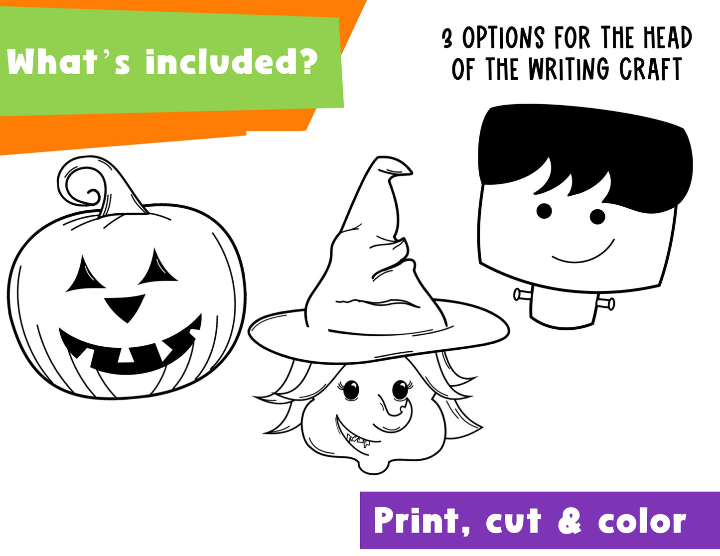 Halloween Craftivity Writing Prompts Second Grade First Grade Halloween Writing