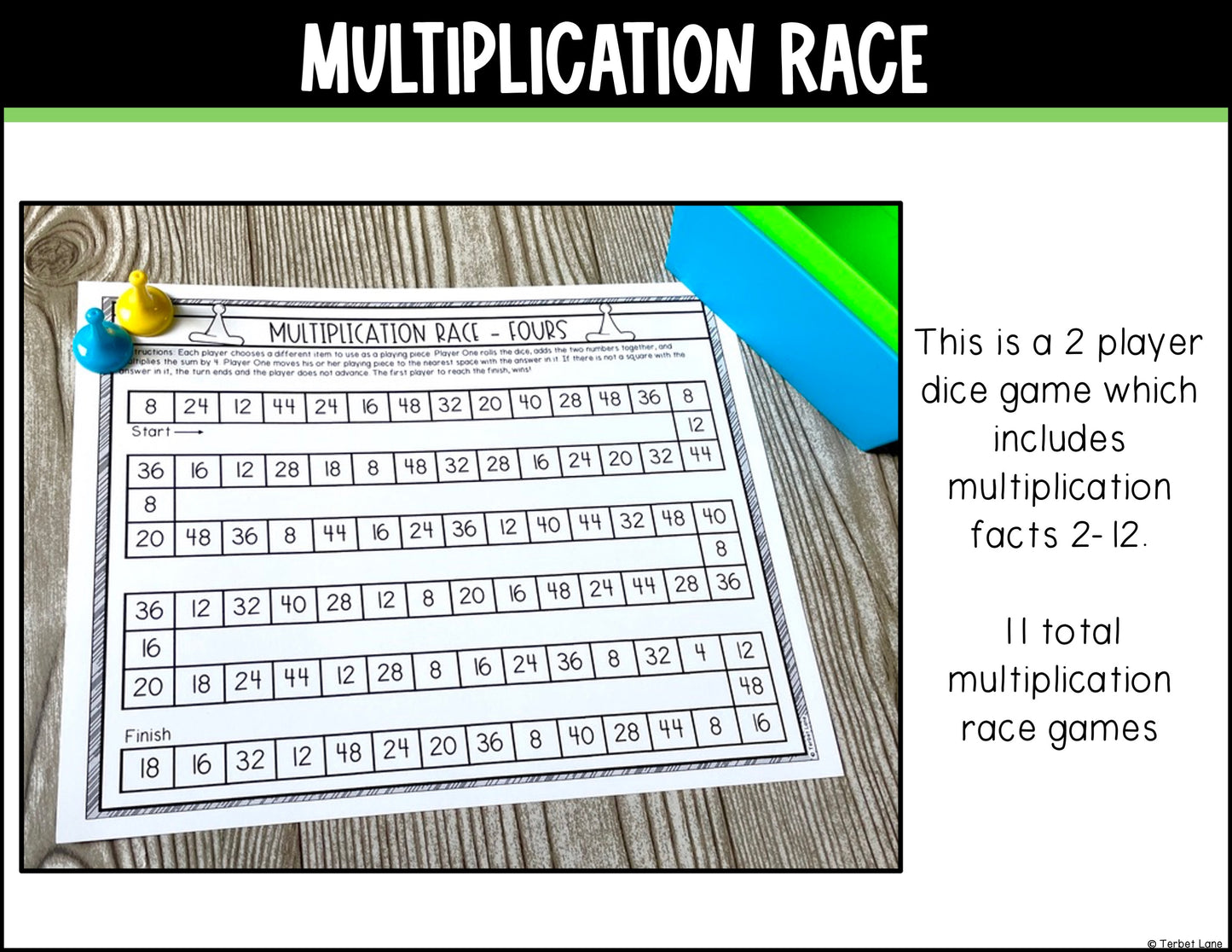 Multiplication and Long Division Math Games Bundle