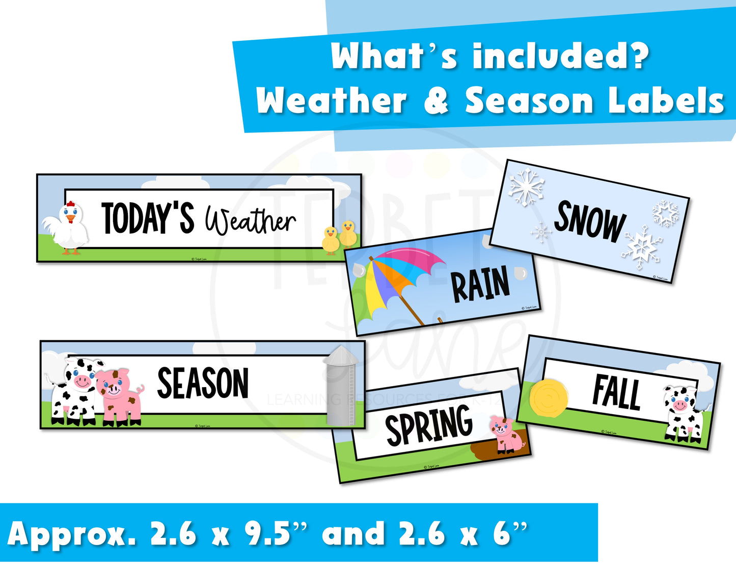 Farm Theme Classroom Decor Monthly Bulletin Board Calendar Set | Pocket Calendar