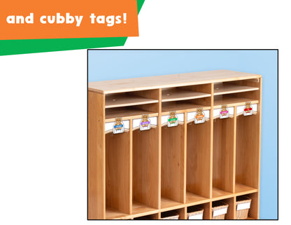 Editable Bears at School Cubby Tags | Fall Cubby Tags