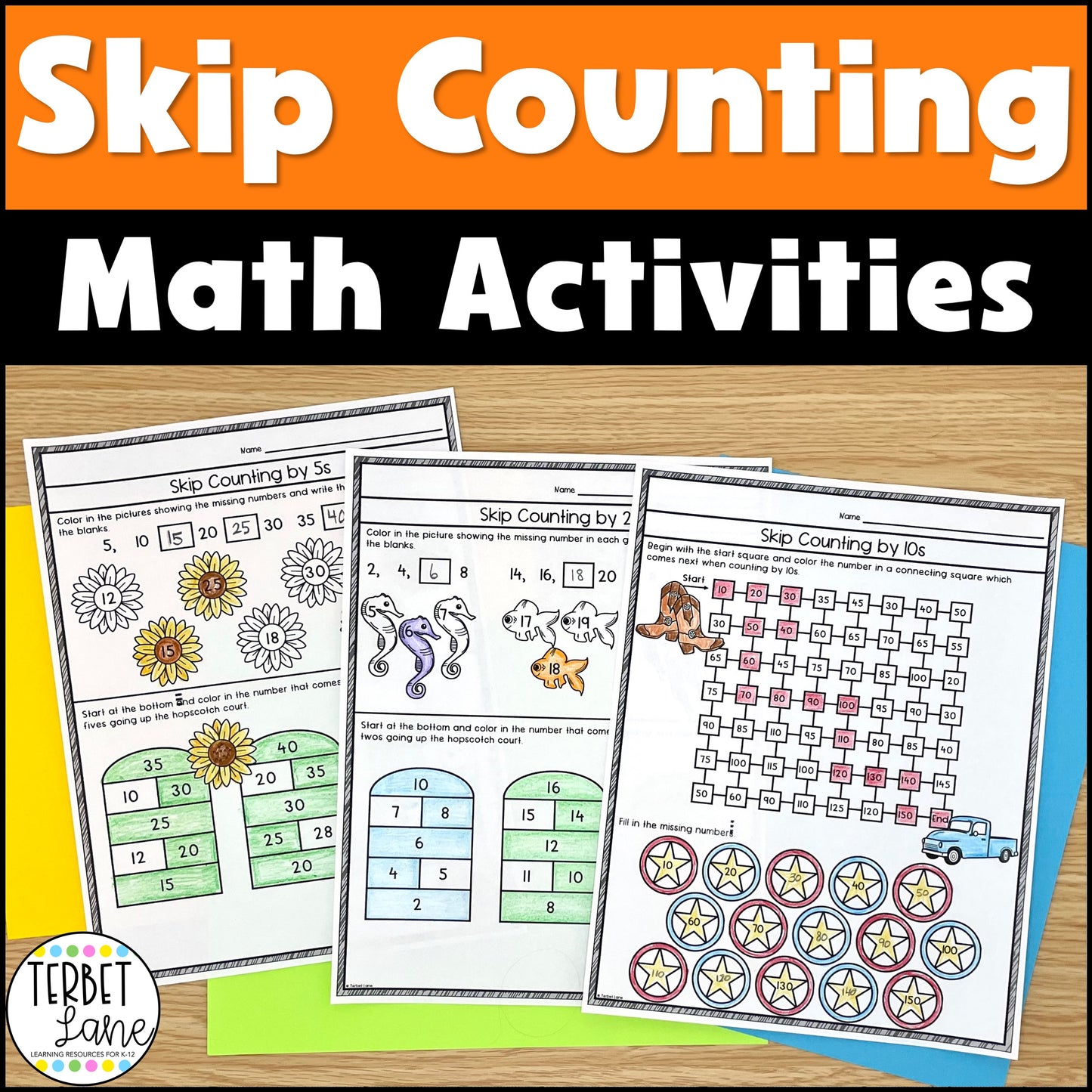 Skip Counting Math Worksheets