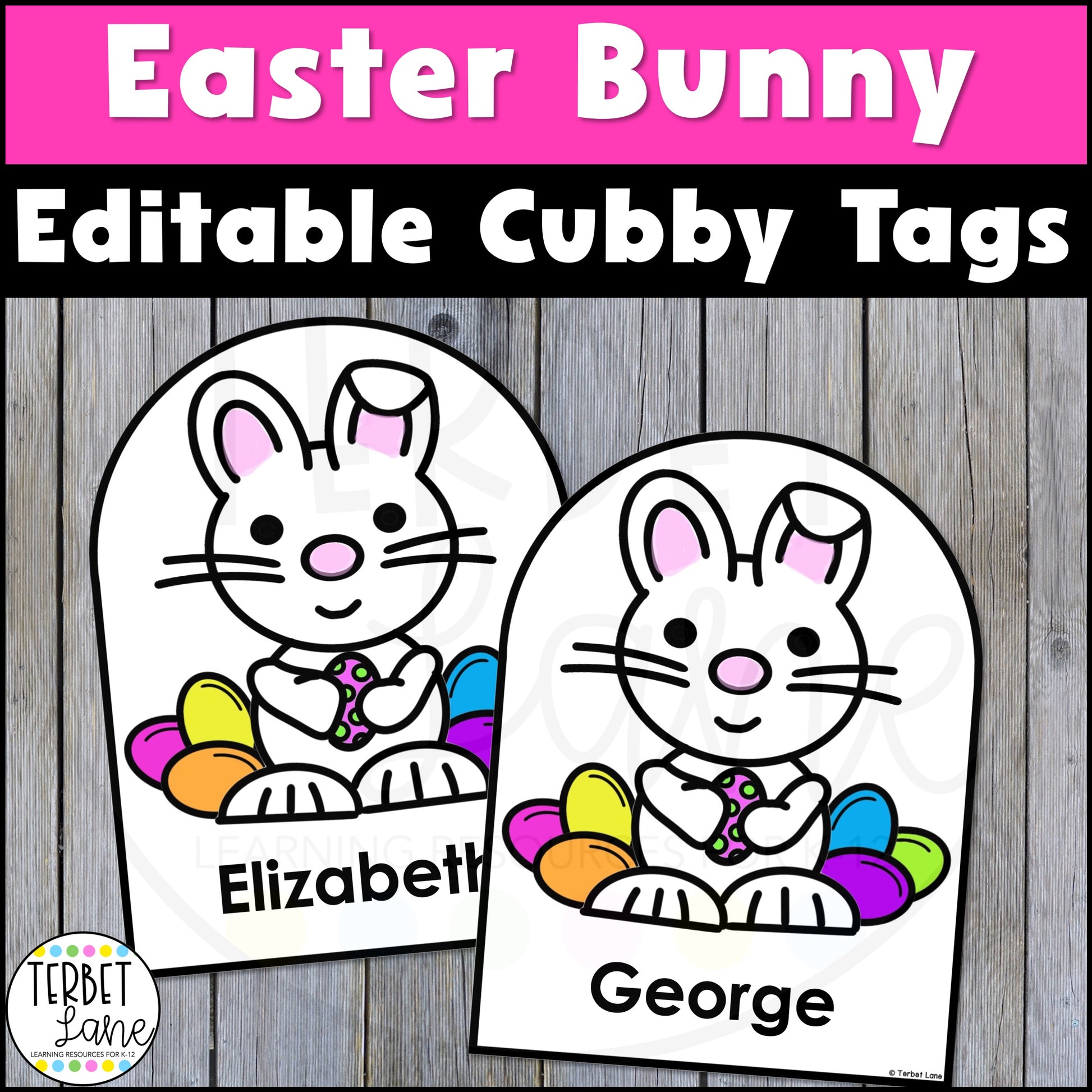 Editable Valentine's Day Cubby Tags, Locker Labels