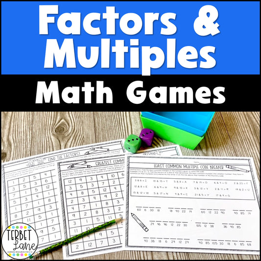 Factors and Multiples Math Games