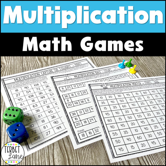 Multiplication Games Printable Math