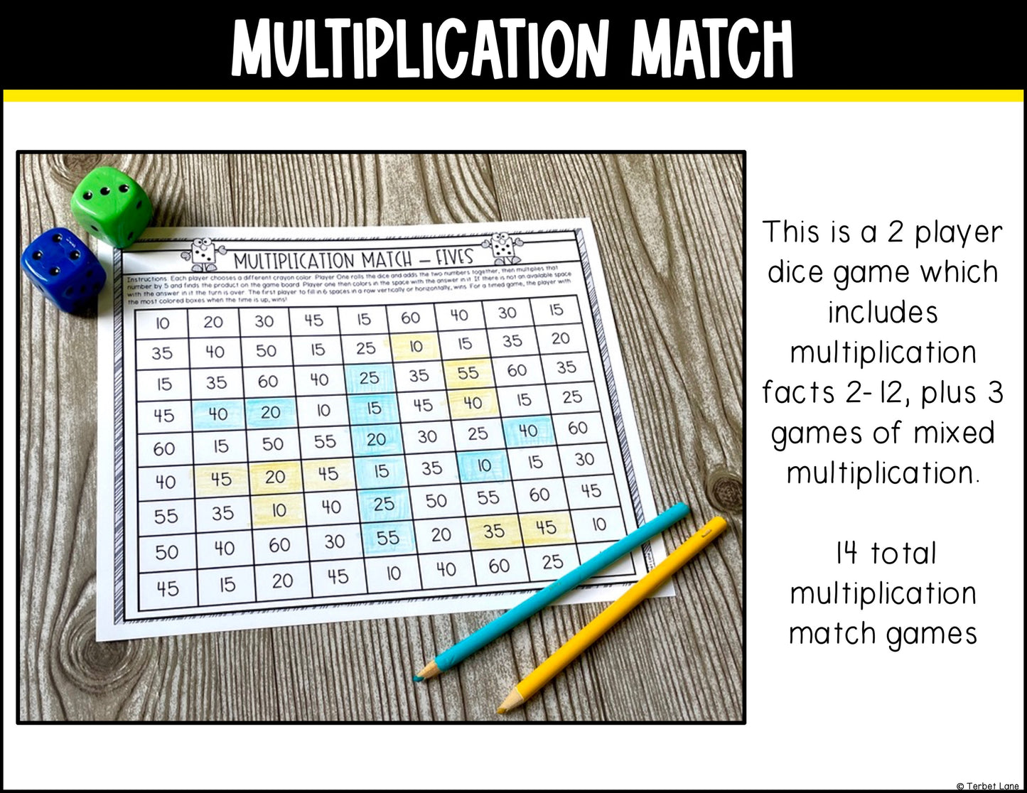 Multiplication Games Printable Math