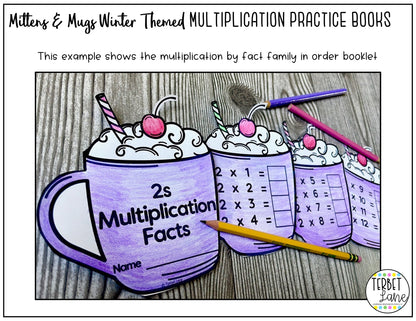 Winter Multiplication Facts Practice Books